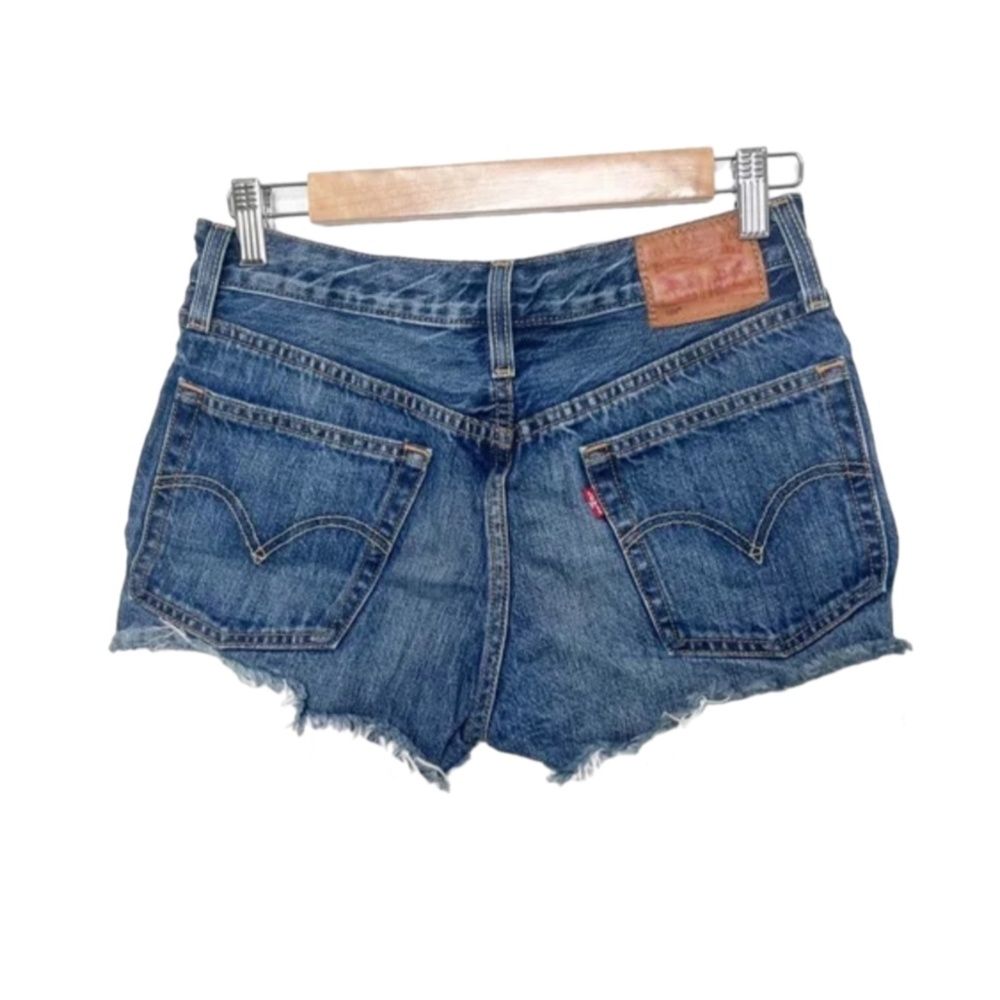 Levi's | 501 Dark Wash Cotton Denim Fringe Raw Edge CW - 5115 Size 26